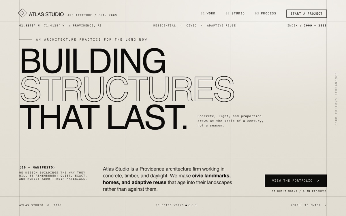 Atlas Studio concept